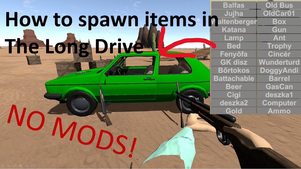 How To Spawn Items And Cars In The Long Drive Without Mods V2 how-to-spawn-items-and-cars-in-the-long-drive-without-mods-v2