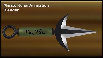 Minato Kunai Animation + Edit | Blender 3D Modeling