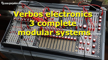 Superbooth21 Verbos electronics 3 complete modular systems