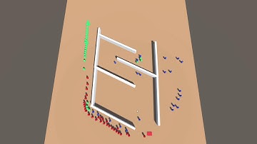 Crowd Simulation: Multi-path Continuous Movement