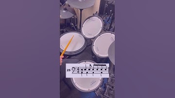 Syncopation by Reed (Syncopation Set 2, Page 36, Number 25) - Practice with Me!  #syncopation #drums