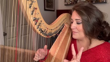 Learn How to Play the Harp (FREE HARP LESSON) Beethoven part 2 -Kristen Gibbs Teaching Tuesdays