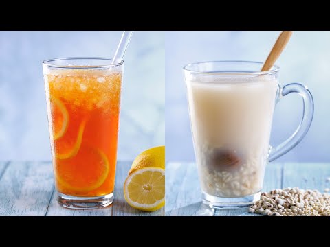 【1mintips】港式茶飲兩大巨星：薏米水/凍檸茶，消暑又滋補！自己做，冰冰的喝，啊~原來天然的飲料最止渴！