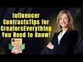 Master Influencer Contracts | Tips &amp; Best Practices for Creators