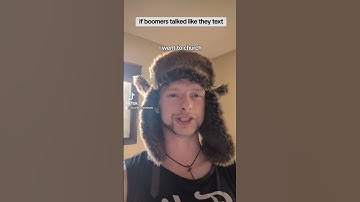 If boomers talked like they text