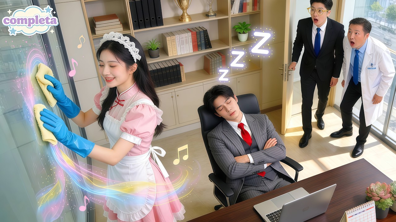 CEO com distúrbio do sono há 3 dias; surpresa, criada canta e ele dorme—amor surge!