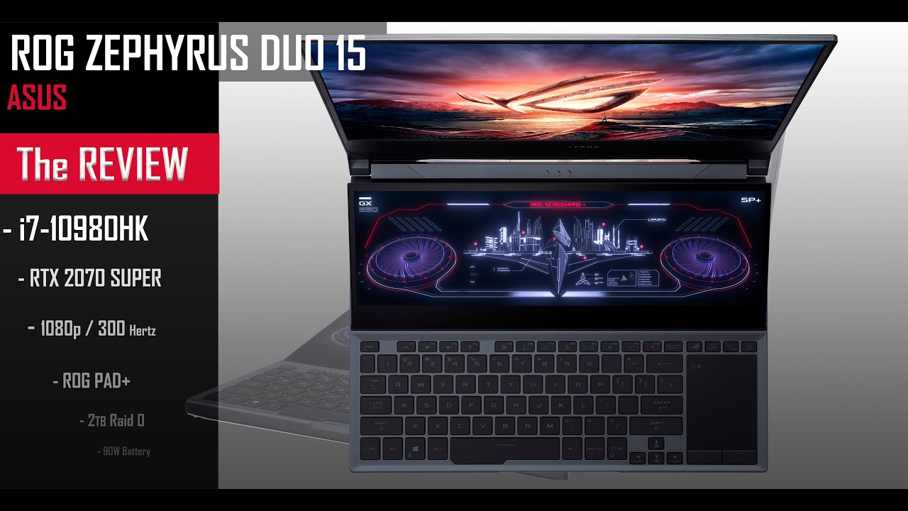 Test du ROG Zephyrus Duo 15 : le notebook gaming dual-screen d