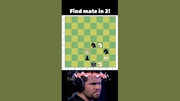 Find Checkmate in two moves! #puzzlebits #puzzle #chess #chesspuzzle #magnuscarlsen