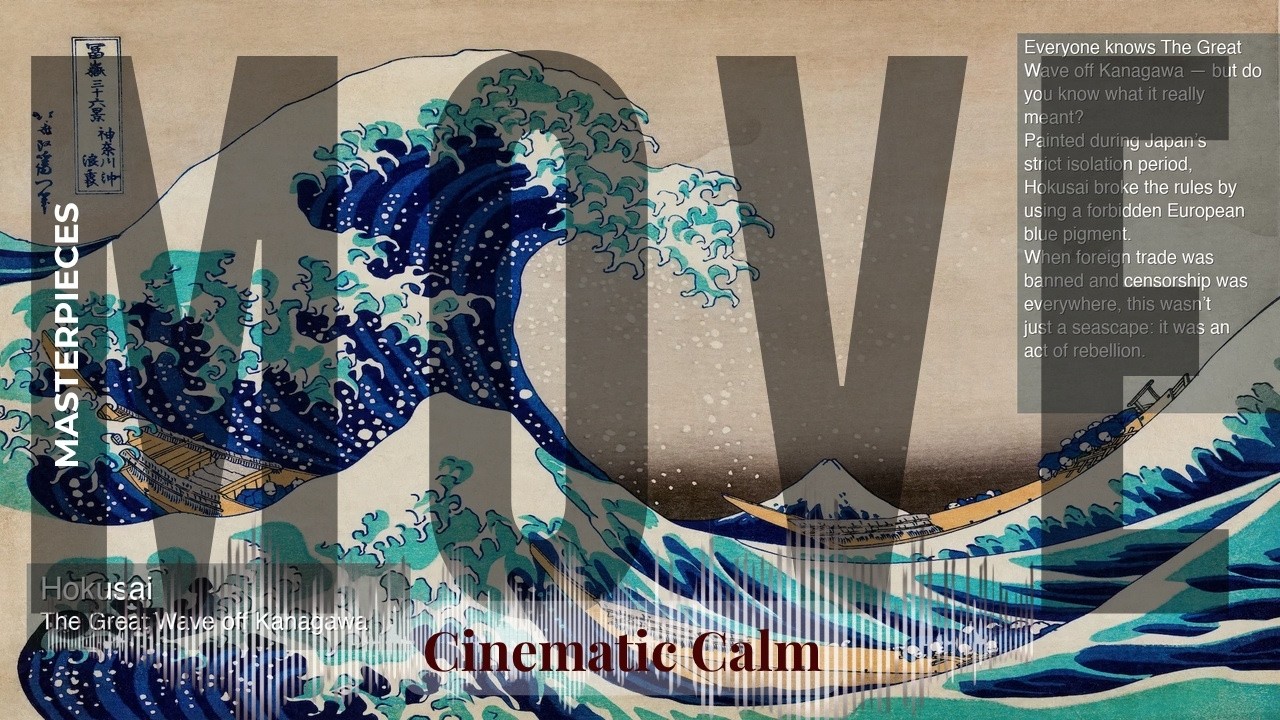 Move - Cinematic Calm with Old Masters | Hokusai · The Great Wave off Kanagawa & others