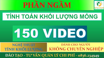 |Kỹ sư Xây dựng - QS| Hướng dẫn  tính toán khối lượng móng
