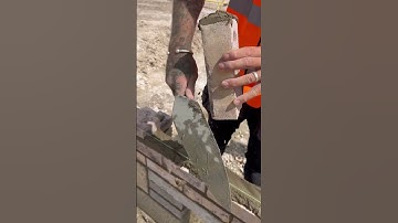 🧱How to lay a brick overhand🧱 #bricklaying #bricklayer #brickwork #trowellife