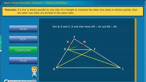 Basic Proportionality Theorem: Thales of Miletus, Class 10 Maths
