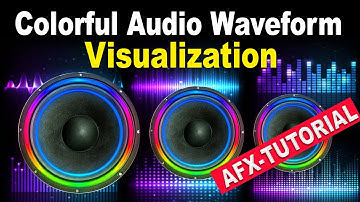 Colorful Audio Waveform Visualization Tutorial in Adobe After effects