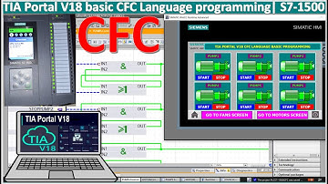 TIA Portal V18 CFC Language| PLC S7-1500 programming full tutorial