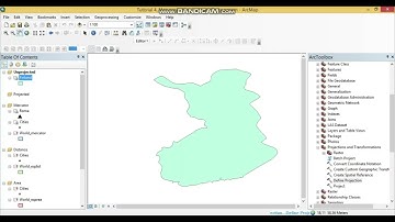 Tutorial: Define projection in ArcMap