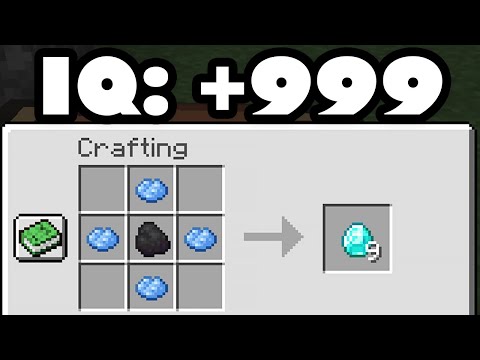mining diamonds 0 IQ vs 999 iQ