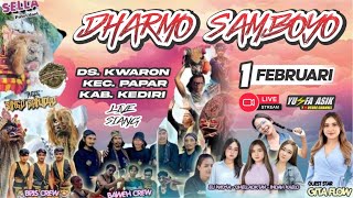 #LiVE Jaranan DHARMO SAMBOYO Terbaru || 01-02-2026 || Kwaron Papar Kediri feat DDK AUDiO