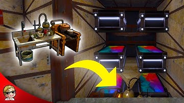 Mixing Tables inside a 6-Box loot room | Base Building 2023 | Rust