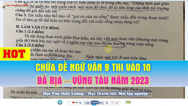 Đề thi thử tuyển sinh lớp 10 môn văn năm 2024