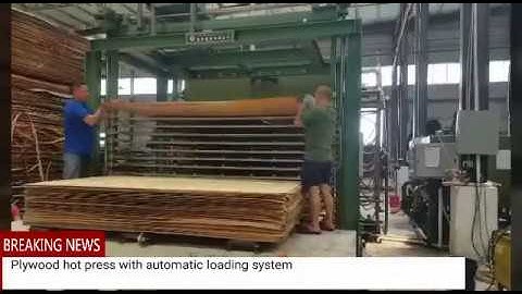 automatic plywood hot press machine,plywood hot press machine with automatic loading system