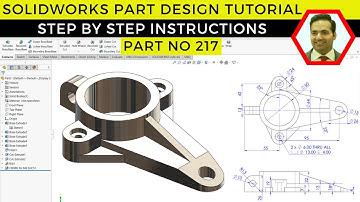 Mastering Part Design in SOLIDWORKS: Step-by-Step Tutorial | Part No 217
