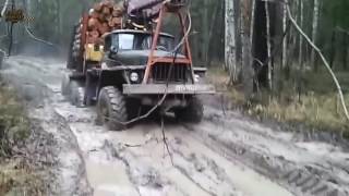 ГОРДОСТЬ советского автопрома РУССКИЕ грузовики по бездорожью Russian trucks off road