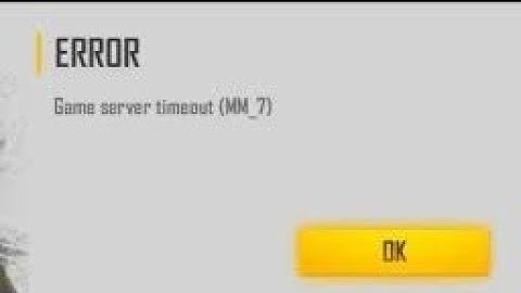 game server timeout (mm_7) problem how to solve |