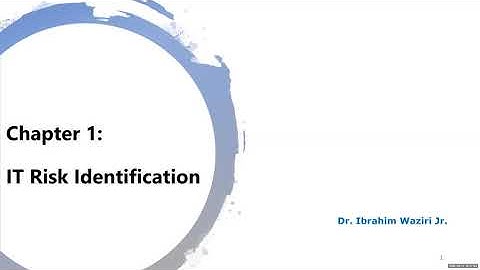 Module 2 - ISACA CRISC Chapter 1 - IT Risk Identification