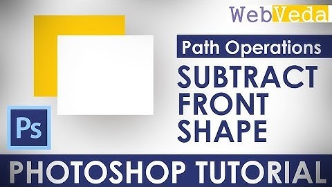 How to use Subtract Front Shape - Basic Photoshop Tutorial