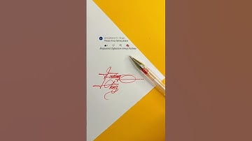 Arooj Fatima Signature Design | How To Sign The Letter A #shorts