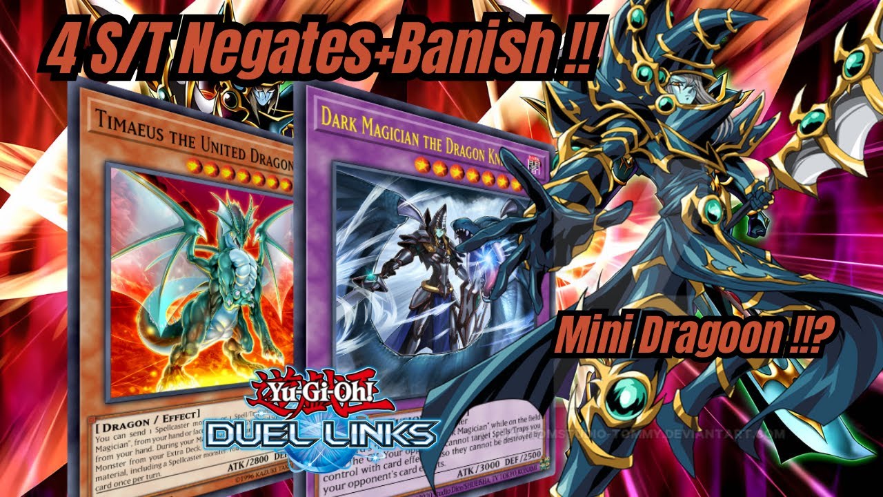 NEW DARK MAGICIAN 4 NEGATES AND BANISH ! FT.Timaeus the United Dragon & Dark Paladin || [Duel Links]