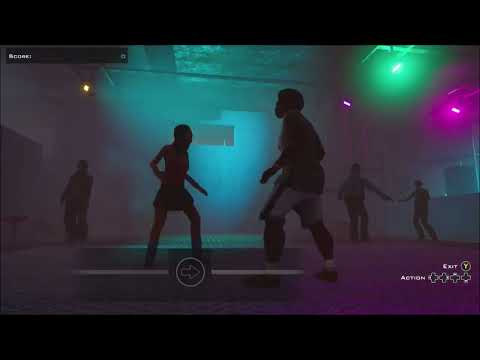 CJ dancing to an hour set of house, uk garage, etc. at club Alhambra in Los Santos (GTA San Andreas)