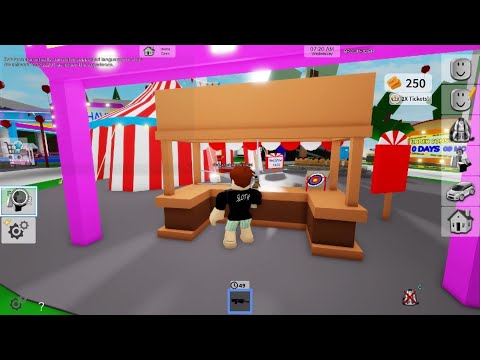 Playing the new carnival in Brookhaven with my brother