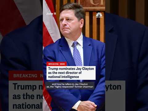 Trump nominates Jay Clayton as the next director of ... - YouTube