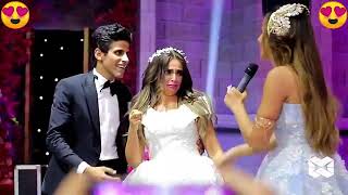 أغنية أخوات إسراء عبد الفتاح في حفل زفافها على حمدى المرغني