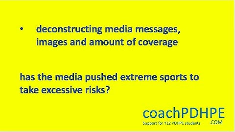 HSC PDHPE Option 2 deconstructing media messages, images and amount of coverage Q3