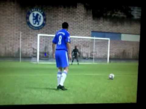 My lampard free kick's on fifa10 demo