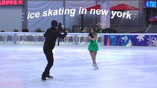 skating in NYC ⛸️: filming with on ice perspectives, my favorite nyc rinks,  new skating friends