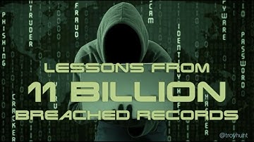 Keynote: Lessons From 11 Billion Breached Records