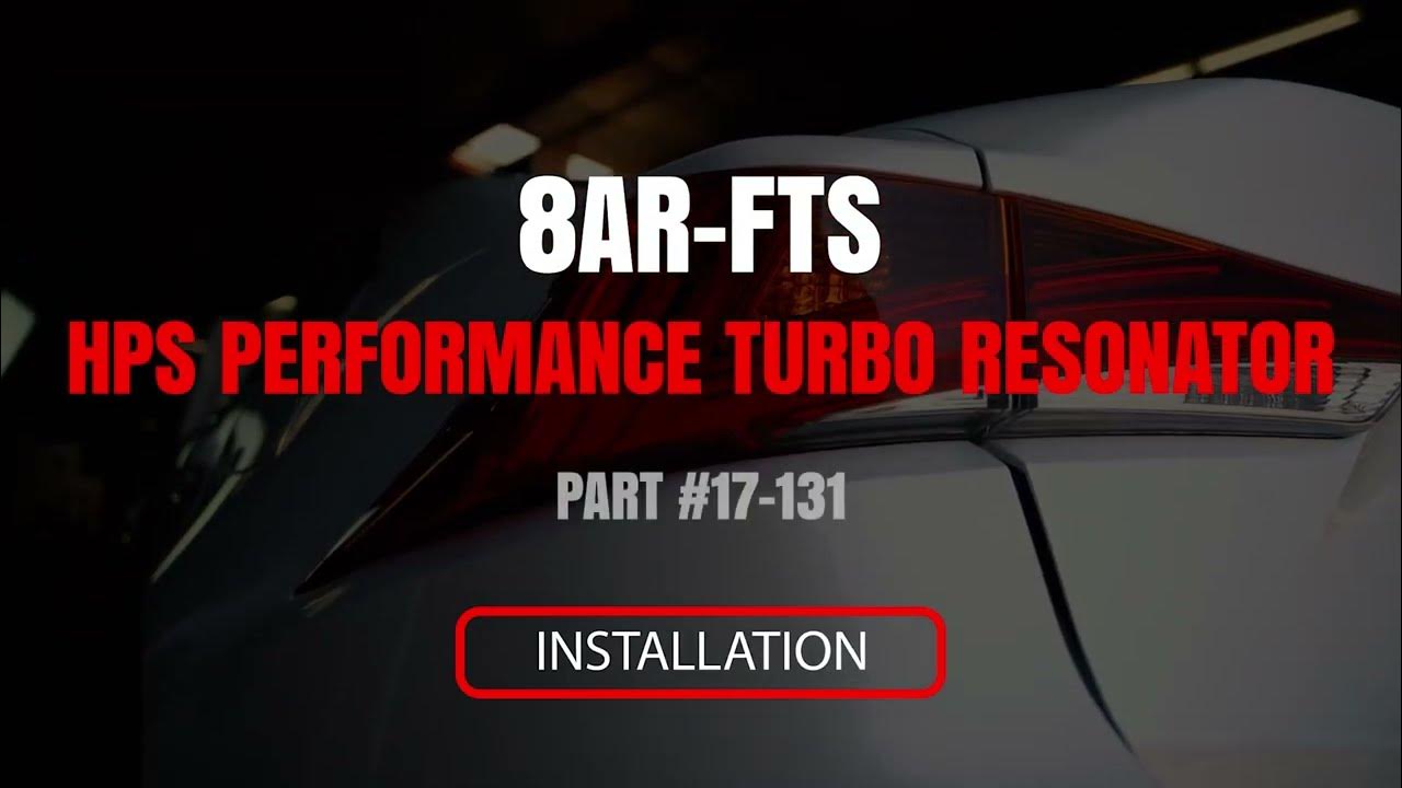 8ARFTS HPS PERFORMANCE TURBO RESONATOR INSTALLATION 17131 YouTube