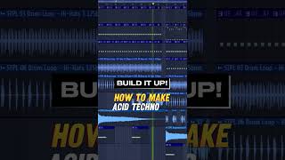 ACID TECHNO WITH MELODY SWITCH  #musicproducer #musicproduction #flstudio