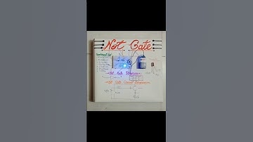 Implementation of NOT Gate with transistor on breadboard (Logic gate) #shorts