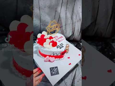 Video mẫu bánh sinh nhật trái tim tặng người yêu Hàn Quốc - youtube