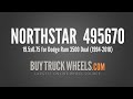 Northstar 19.5 x 6.75 アルミニウム デュアル ホイール ダッジ・ラム 3500 (p/n 495670) 用