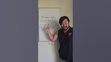 What is the largest number less than 1?