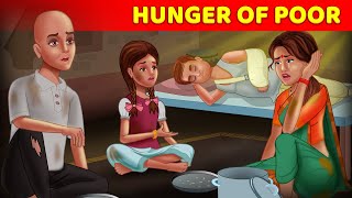 Hunger of poor people | | A Heart Touching Story In English | @Animated_Stories