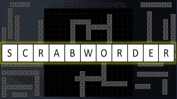 SCRABWORDER - A Scrabble/Crossword-type game made on PowerPoint - Free to download and play