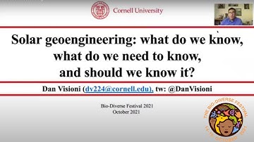 BDF 21 - Conservation and Climate: Solar geoengineering... - Dr Daniele Visioni