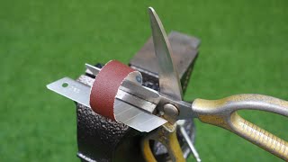 Special way to sharpen pruning shears as sharp as a razor in 3 minutes
