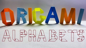 ORIGAMI Alphabets A to Z made of paper | Simple & Easy All included in this Video | No Glue No Tape
